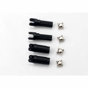 Traxxas Half shafts left or right (internal splined half shaft (2)/external splined half shaft) (2)/ metal u-joints (4)