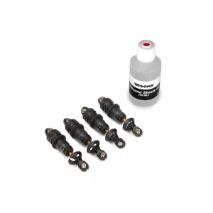 Traxxas GTR Shocks with hard anodized PTFE-coated bodies and TiN shafts