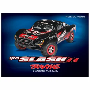 Traxxas Owners manual 1:16 Slash 4WD (model 7005)