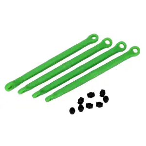 Traxxas Toe link front rear (molded composite) (green) (4)/ hollow balls (8)