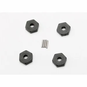 Traxxas Wheel hubs hex (4)/ axle pins (1.5x8mm) (4)
