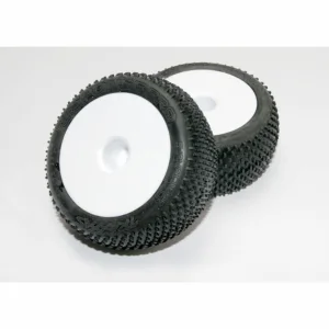 Traxxas Tires wheels assembled glued (white dished 2.2 wheels Response Pro 2.2 tires foam inserts) (2)