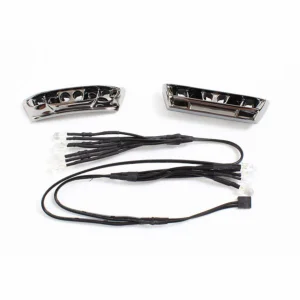 Traxxas LED lights light harness (4 clear 4 red)/ bumpers front rear/ wire ties (3) (requires power supply 7286)