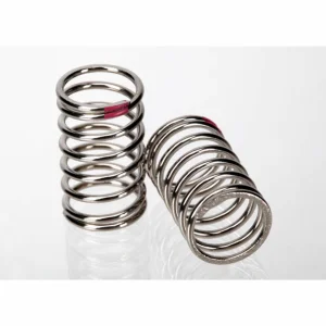Traxxas Spring Shock (nickel finish) (GTR) (2.77 rate pink) (1 pair)