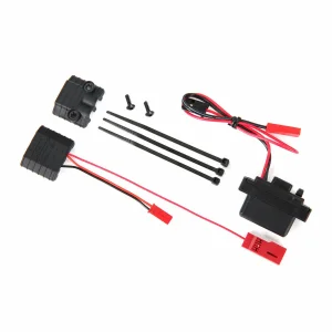 Traxxas LED lights, power supply (regulated, 3V, 05-amp)/ power tap connector (with cable)/ 26x8 BCS (2)