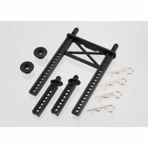 Traxxas Body mount rear/ body mount posts front (2)/body washer rear (2) (for Fiesta/Rally body)