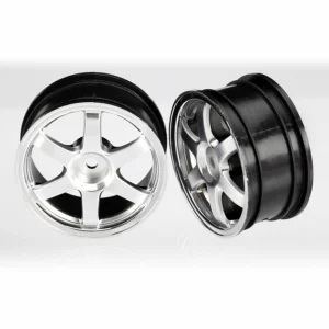 Traxxas Officially Licensed Volk Racing TE37 Wheels (satin chrome/chrome)