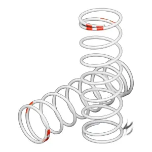Traxxas Spring Shock white (GTR xx-long) (0.711 rate orange) (1 pair)