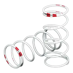 Traxxas Spring Shock white (GTR long) (0.810 rate pink) (1 pair)