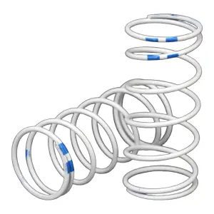 Traxxas Spring Shock white (GTR long) (0.892 rate blue) (1 pair)