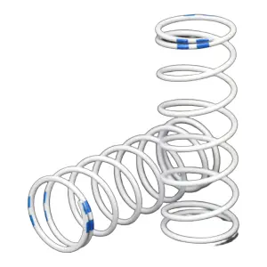 Traxxas Spring Shock white (GTR xx-long) (1.004 rate blue) (1 pair)