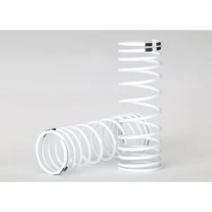 Traxxas Springs front (white) (progressive rate) (2)