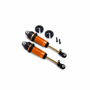 Traxxas Shocks, GTR xx-long orange-anodised, PTFE-coated bodies with TiN shafts (fully assembled, without springs) (2)