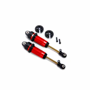 Traxxas Shocks, GTR xx-long red-anodised, PTFE-coated bodies with TiN shafts (fully assembled, without springs) (2)