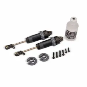 Traxxas 1:10 Steel-Grey XX-Long GTR Shocks (2)