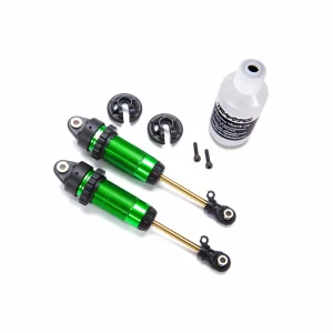 Traxxas Shocks GTR xx-long green-anodized PTFE-coated bodies with TiN shafts (fully assembled without springs) (2)