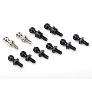 Traxxas Pivot balls: black (6) silver (2) black (long) (2)