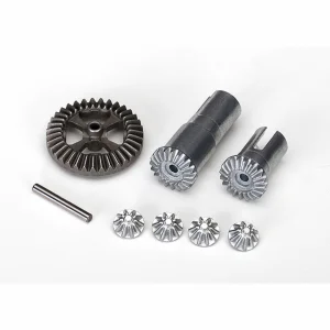 Traxxas Gear set differential metal (output gears (2)/ spider gears (4)/ ring gear 35T (1)/ 2x14.8mm pin (1)