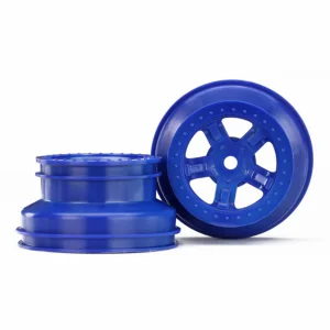 Traxxas Wheels SCT blue beadlock style dual profile (1.8 inner 1.4 outer) (2)