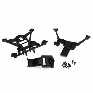 Traxxas X-MAXX Body mounts front rear/3x15mm BCS (1)/ 3x12mm shoulder screw (2)/ 3x8mm flat-head machine screw (6)/ 3x15mm flat-head machine screw (2)