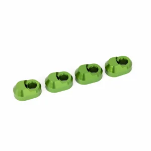 Traxxas Suspension pin retainer, 6061-T6 aluminium (green-anodised) (4)