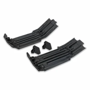 Traxxas X-MAXX Skidplate front (1) rear (1)/ rubber impact cushion (2)