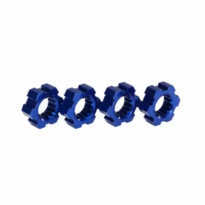 Traxxas X-MAXX Wheel hubs hex Aluminium (blue-anodized) (4)