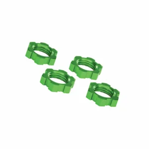 Traxxas X-MAXX Wheel nuts splined 17mm serrated (green-anodized) (4)