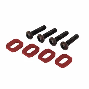 Traxxas X-MAXX Washers motor mount Aluminium (red-anodized) (4)/ 4x18mm BCS (4)