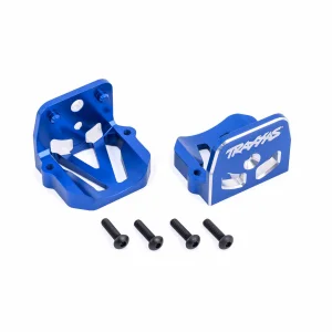 Traxxas Motor mounts, 6061-T6 aluminium (blue-anodised) (front + rear)