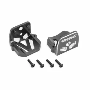 Traxxas Motor mounts, 6061-T6 aluminium (gray-anodised) (front + rear)