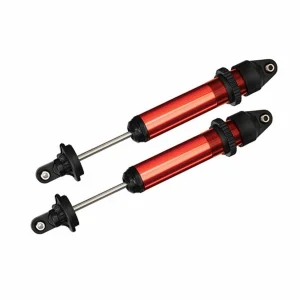 Traxxas X-MAXX Shocks GTX Aluminium red-anodized (fully assembled w/o springs) (2)