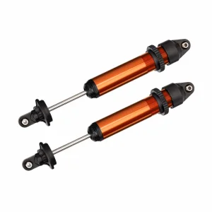 Traxxas Shocks, GTX, aluminium, orange-anodised (fully assembled with o springs) (2)