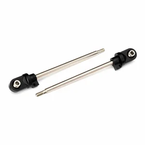 Traxxas X-MAXX Shock shafts GTX 110mm (assembled with rod ends hollow balls) (steel chrome finish) (2)