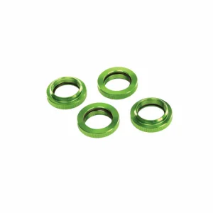 Traxxas X-MAXX Spring retainer (adjuster) green-anodized Aluminium GTX Shocks (4) (assembled with o-ring)