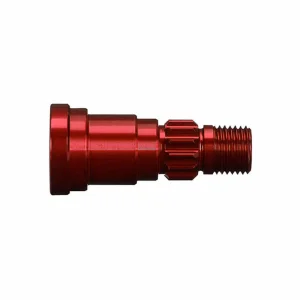 Traxxas X-MAXX Stub axle Aluminium (red-anodized) (1) (use only with 7750X driveshaft)