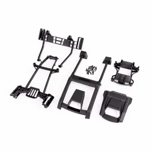Traxxas Body support (includes front mount + rear latch, roof + hood skid pads)/ 3x12mm CS (19) (attaches to 7812 body)