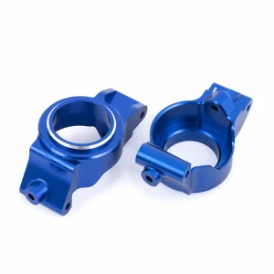 Traxxas Caster blocks (c-hubs), 6061-T6 aluminium (blue-anodised), left + right