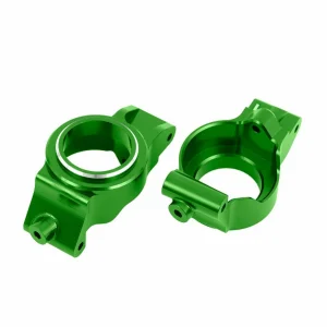 Traxxas Caster blocks (c-hubs), 6061-T6 aluminium (green-anodised), left + right