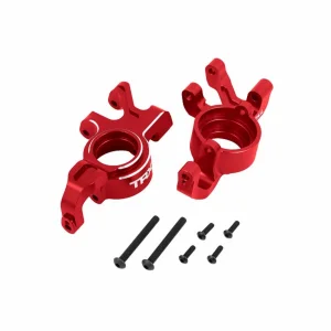 Traxxas Steering blocks, 6061-T6 aluminium (red-anodised), left + right