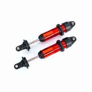 Traxxas Shocks, GTX, medium (aluminium, red-anodised) (fully assembled w/o springs) (2)