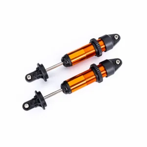 Traxxas Shocks, GTX, medium (aluminium, orange-anodised) (fully assembled w/o springs) (2)