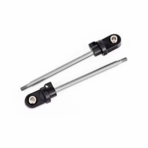 Traxxas Shock shaft, 92mm (GTX) (steel, chrome finish) (2) (assembled with rod ends + hollow balls)