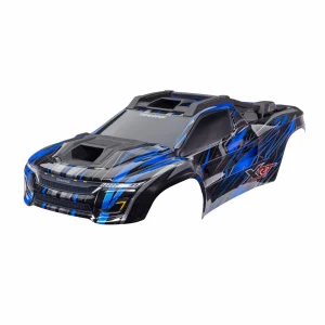 Traxxas XRT Ultimate Bodyshell - Pre Painted Blue (Assembled with front + rear body supports for clipless mounting, roof + hood skid pads)