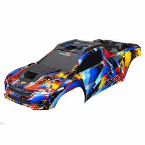 Traxxas Body, XRT, Rock n Roll (painted, decals applied) (assembled with front + rear body supports for clipless mounting, roof + hood skid pads)