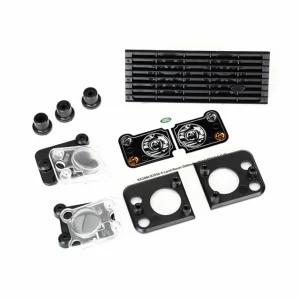 Traxxas Grill Land Rover Defender/ grill mount (3)/ headlight housing (2)/ lens (2)/ headlight mount (2) (fits 8011 body)