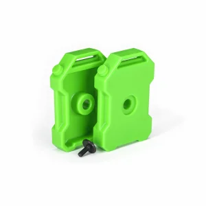 Traxxas Fuel canisters (green) (2)/ screw pin