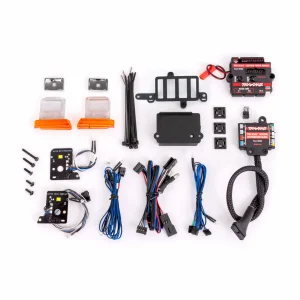 Traxxas Pro Scale LED light set, TRX-4 Ford Bronco (1979) or Ford F-150 (1979), complete with power module (contains headlights, tail lights, side marker lights, + distribution block) (fits 8010 or 9230 series bodies)