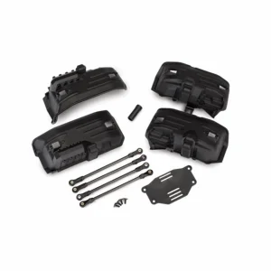 Traxxas Chassis conversion kit, TRX-4 (long to short wheelbase) (includes rear upper + lower suspension links, front + rear inner fenders (for clipless body mounting), short female half shaft, battery tray, 3x8mm FCS (4) (fits 8050 series bodies)