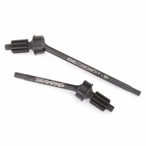 Traxxas Axle shaft front heavy duty (left right)/ portal drive input gear (machined) (2) (assembled)